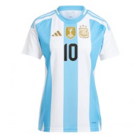 Argentina Lionel Messi #10 Hemmatröja Dam Copa America 2024 Kortärmad